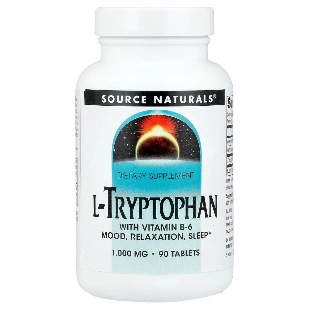 2 X Source Naturals, L-Tryptophan, 90 Tablets