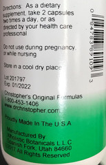 Christopher’S Original Formulas Sinus Plus, Sinus Support Capsules, Whole Herb S