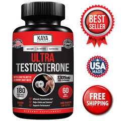 Natural Testosterone Booster 180ct Increase Male Energy Improve Muscle Strength