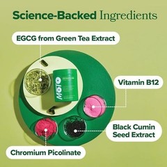 Metabolism Boosting Capsules Green Tea EGCG Chromium B12 Energy 30 Servings