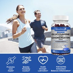 Glucosamine Chondroitin Glucosamine Sulfate For Bones, Joint Support 60 Gummies