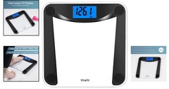 Elegant Weighing Scale with Tempered Glass – 400lb Capacity and Backlit Display