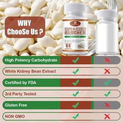 Fat Carb Blocker Capsules Appetite Control Weight Management Dietary Supplement