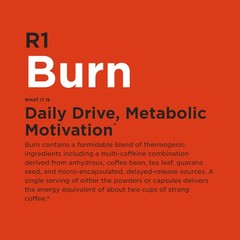 R1 Burn – 30 Servings – Peach Mango 210 g, Clearance for EXP 06/2026