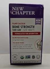 New Chapter Bone Strength Take Care Vegetarian Slim 60 CT EXP 5/25 IMPERFECT BX