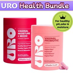 URO Wellness Bundle: Vaginal Moisture & Mood 60ct + Vaginal Probiotics 60ct