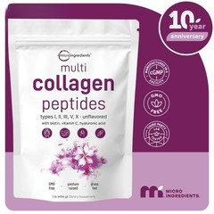 Ingredients Micro Hydrolyzed Multi Collagen (I,II,III,V,X) , Unflavored
