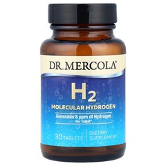 2 X Dr. Mercola, H2 Molecular Hydrogen, 30 Tablets (80 mg per Tablet)