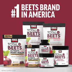Force Factor Total Beets Organic Beetroot Powder Superfood Non-GMO & Vegan