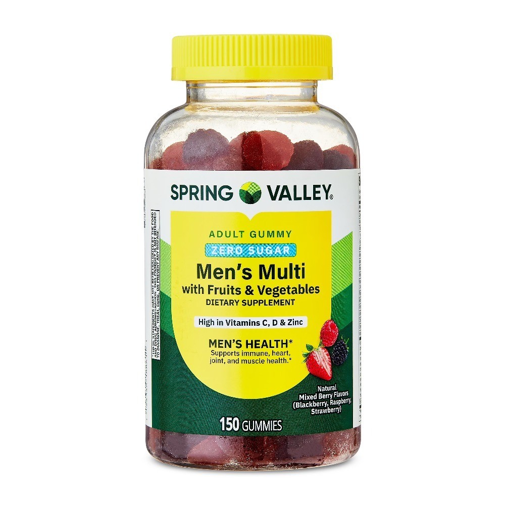 Zero Sugar Multivitamin Gummies for Men, 150 Count, Adult Daily Vitamin