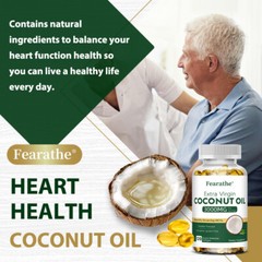 Coconut Oil Supplements 3000 MG Improves Skin Health Burn Fat Immune 120 CT US