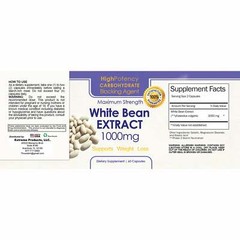 Ultimate 100% White Kidney Bean Extract 1000mg Weight Loss Caps Free Ship