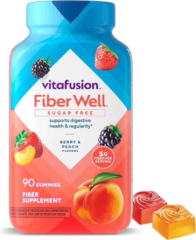 Vitafusion Fiber Well Gummy Vitamins, 90 Count