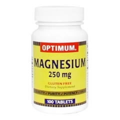 Optimum Magnesium Gluconate Tablets Gluten Free Dietary Supplement 250mg 06/2027