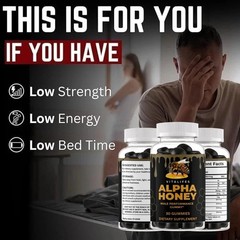 Alpha Honey Performance Gummies, AlphaHoney Supplement (30 Gummies)