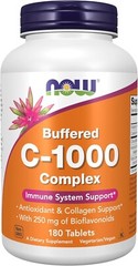 Now Foods Buffered C-1000 Complex 180 Tablets