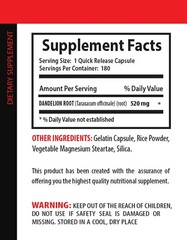 nourish liver support – DANDELION ROOT – cholesterol care supplement 2B 360CAPS