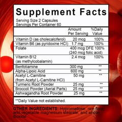 Premium Nerve Support Supplement – 120 Capsules