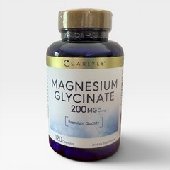 Carlyle Magnesium Glycinate 200 mg – 120 Capsules – Exp. 12-2027 – NEW