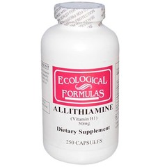 Ecological Formulas Allithiamine 50 mg Vitamin B1 250 Capsules Dietary Supple…