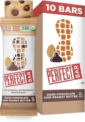 Dark Chocolate Chip Peanut Butter Protein Bar, High Protein, Organic