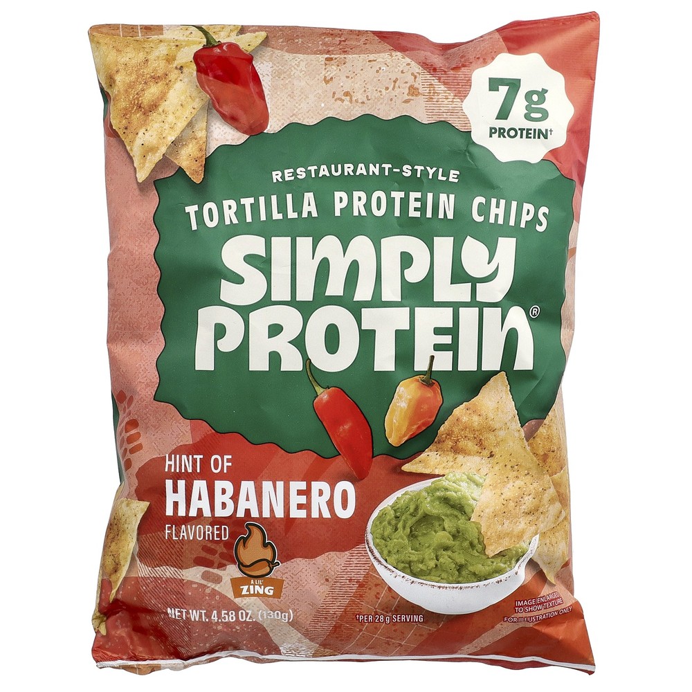 Restaurant-Style Tortilla Protein Chips, Habanero, 4.58 oz (130 g)
