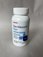 GNC Gentlesorb Iron Highly Absorbable 18mg 90 Vegetarian Capsules(EXP:06/2028)