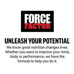 Force Factor L-Arginine3-Packnitric Oxide Supplement Bioperine To Help Build