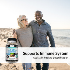 Organic Irish Sea Moss, Bladderwrack & Burdock, Thyroid & Immune Support