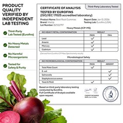 Beet Root Gummies – Beetroot Supplement with CoQ10, Grape Seed, Vitamin C, B1…