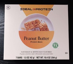 Ideal Protein Peanut Butter Protein Bars 1 Box (7 Servings) BB 09/26 FREE SHIP