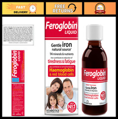 Organic Feroglobin Liquid 500ml – Iron Supplement, Boost Energy & Immunity
