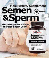 Semen & Speerm Male Supplement Increase Volume & Count Herbal 60ct..