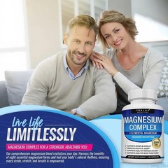 Magnesium complex 1000mg 7 types | Sleep musculoskeletal support 90 TopLux