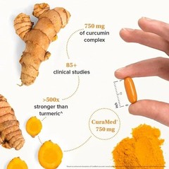 NEW Terry Naturally CuraMed Curcumin Softgels 120 Count Turmeric Supplement USA