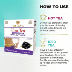 Slim Tea Weight Loss Herbal Supplement with Acai Berry – Cleanse and Detox – 50