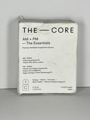 THE CORE AM+PM – The Essentials Supplement Spray – New – Expiration 12/2025