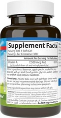 Carlson Labs Vitamin A with Pectin, 25000 IU, 300 Softgels Free Delivery