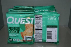 (24) Quest White Chocolate Macadamia Protein Cookies, 2.04 oz, 15 g, BB 08/26