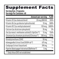 Weider Prime Testosteron Support with Ashwagandha 120 Capsules EXP 08/2028