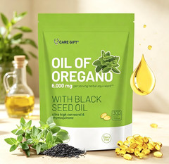 Balanced Oil of Oregano & Black Seed Oil – 300 Non-GMO Capsules，Free shipping