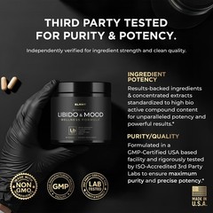High Potency Libido Support for Women – 30x Strength Red Maca, Ashwagandha & Hor