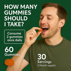 10-in-1 Shilajit Gummies for Men, 4000mg Energy & Immune Support, 60ct