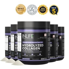 IN.LIFE Hydrolyzed Collagen 200g Pack of 5 Hair Joint Health