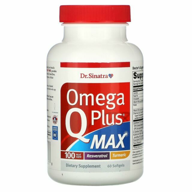 Dr. Sinatra, Omega Q Plus MAX, 100 mg – 60 Softgels