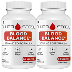 Gluco Stasis Blood Balance Support, Advanced Formula Heart Health- 2 Bottles