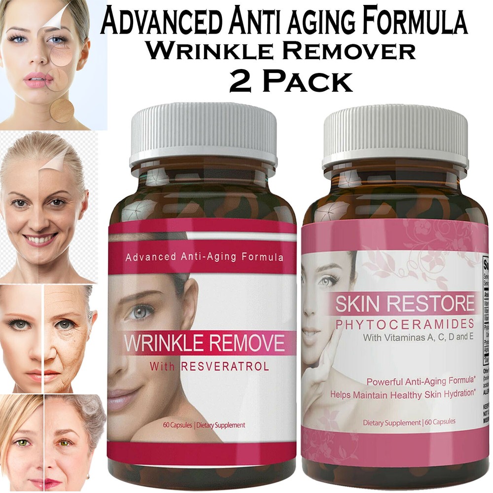 PHYTOCERAMIDES Anti Aging Wrinkle Remover Capsules Vitamins Multi Collagen Pills