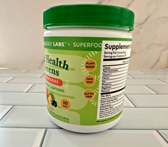 Wellology Labs Gut Health Greens Superfoods Peach 6.35 oz Probiotics NEW