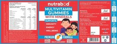 Nutrabud Multivitamin Gummies for Kids, Men, Women, Adults 60 Count (Pack Of 1)