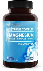 5X BioEmblem Triple Magnesium Complex| 300mg of Malate,Citra Mag Glycinate